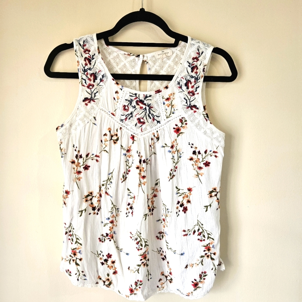 Boho floral Mason and Belle blouse
